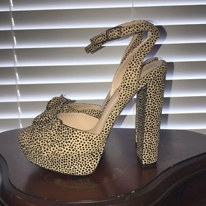 Leopard Print Platform Heel